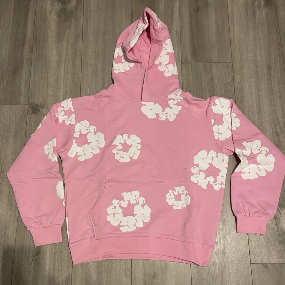 MEDIUM Pink Denim Tears Hoodie
